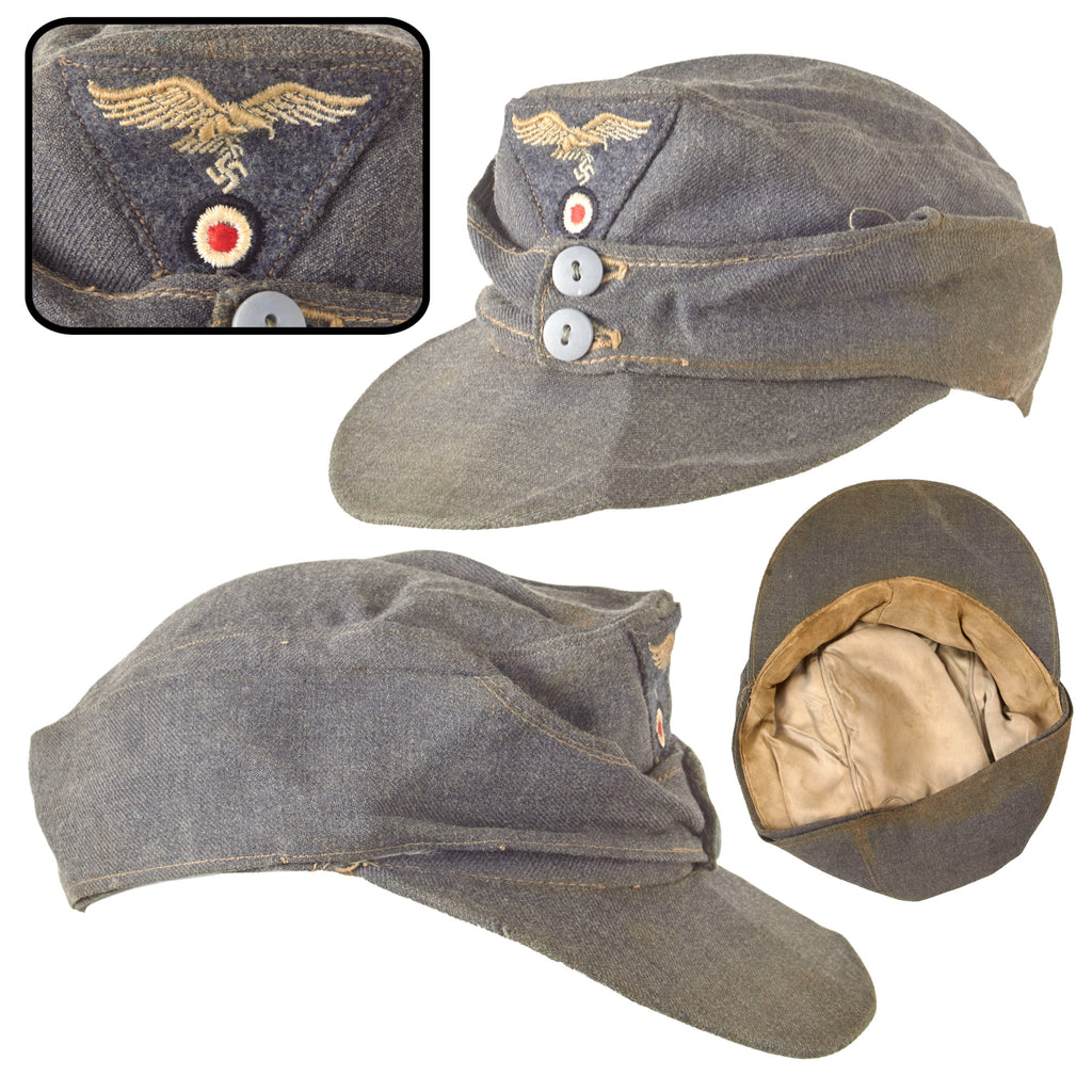 Original German WWII Luftwaffe M43 Summer Weight Einheitsmütze Field Cap, Measured Size 57cm