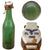Original German WWII Luftwaffe FL UV Marked Green Glass Beer or Wine Bottle - Dated 1942