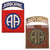 Original U.S. WWII 82nd Airborne Division “All American” Green-back Shoulder Sleeve Insignia With Detached Rocker - Rare Original Items