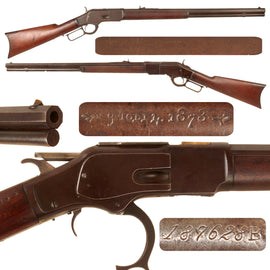 Original U.S. Winchester Model 1873 .44-40 Repeating Rifle Made in 1885 with Desirable 24" Octagonal Barrel and Excellent Bore - Serial No. 187628B