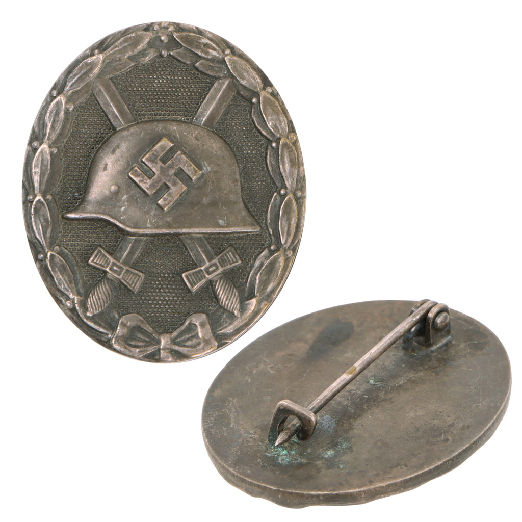Original German WWII 1939 Silver Wound Badge - Unmarked