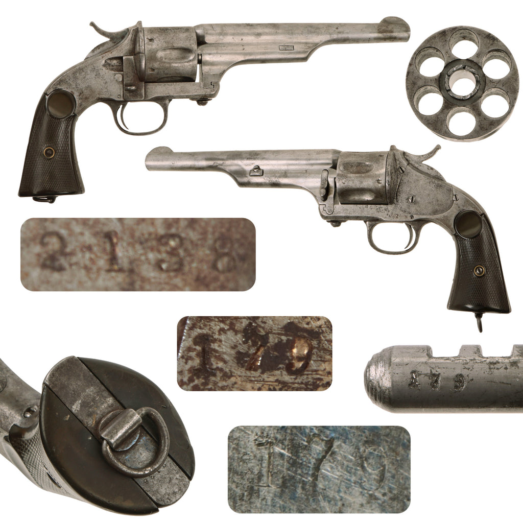 Original U.S. Merwin Hulbert & Co. M1874 1st Model .44cal. Frontier Army Revolver Serial 2138 - circa 1876