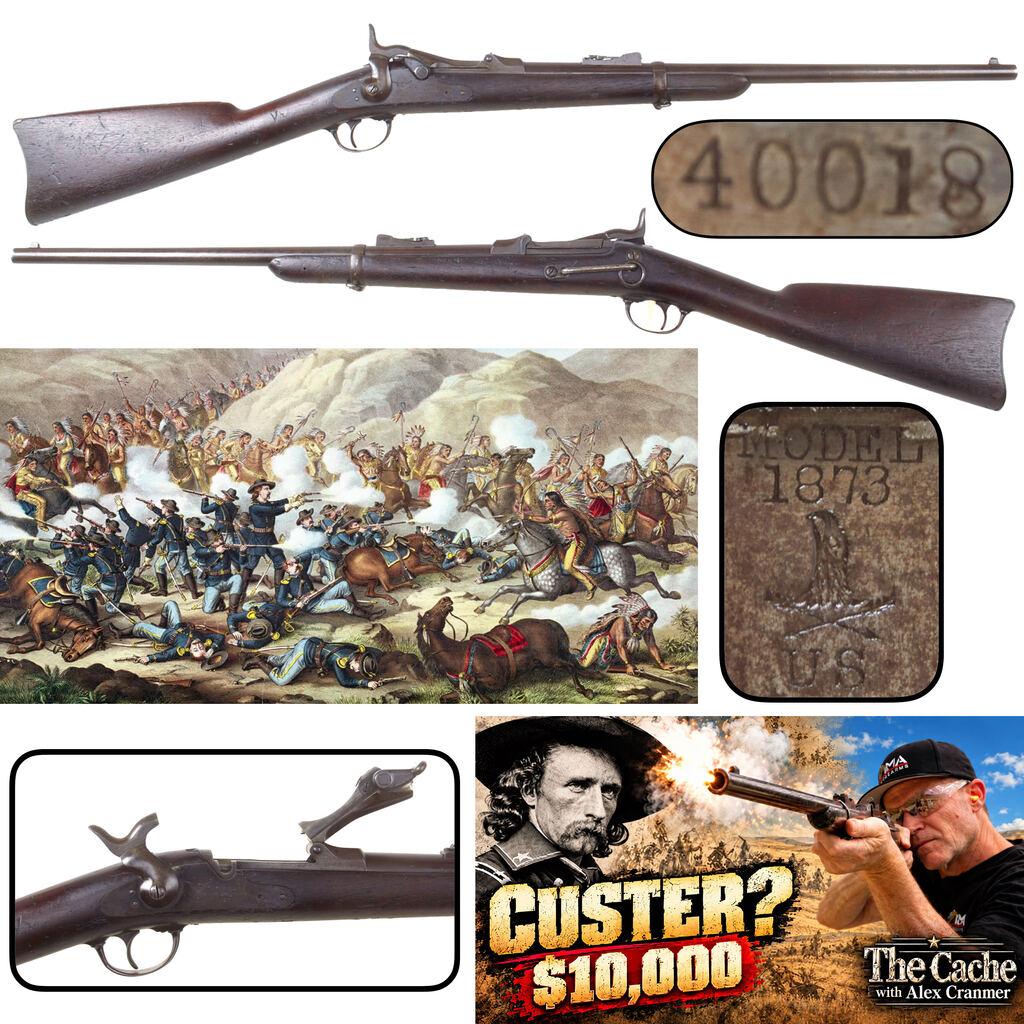Original U.S. Indian Wars Custer Serial Range Springfield Model 1873 .45-70 Carbine in Unaltered Original Configuration, Made in 1875, Serial No. 40018 - As Seen on The Cache with Alex Cranmer