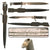 Original German WWII Heer Army Single Etched Long 98k Dress Bayonet with Scabbard and Black Leather Frog Original Items