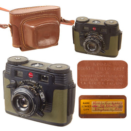 Original U.S. Korean War Era Military Issue Kodak Signet 35 Film Camera with Carry Case - Fully Functional - Missing Data Plate - Dated 1953