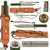 Original Swiss Cold War Era Prototype Inox Klötzli Swiss Army Survival Bowie Sawtooth Knife Made on Special Order Basis Only to Swiss Military with Sheath & Whetstone - From Collection of American Edged Weapon Museum Original Items