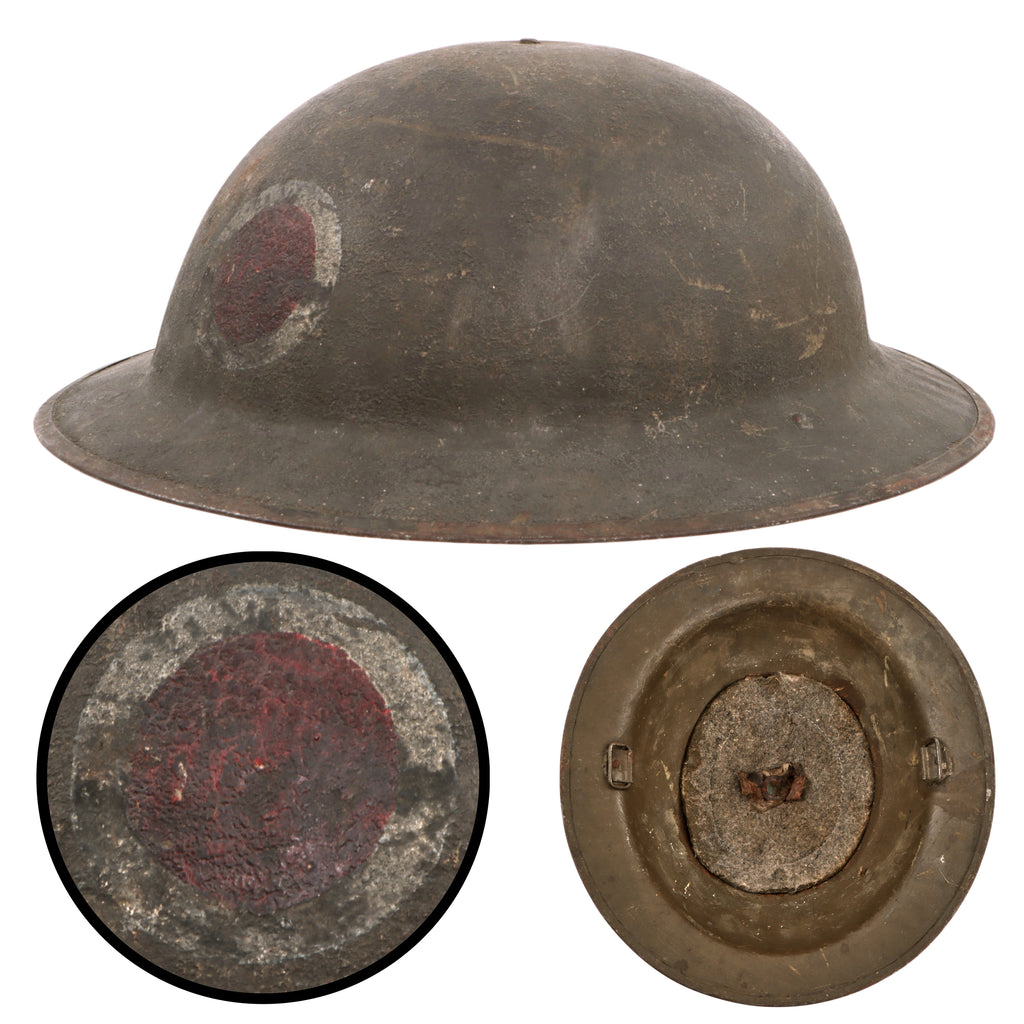 Original U.S. WWI M1917 Ohio National Guard 37th Division Painted Doughboy Helmet Shell - Buckeye Division