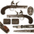 Original European Continental Flintlock Boxlock Vest Pistol with Safety and Ramrod - circa 1820