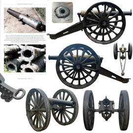Original British Colonial Victorian Era Rifled Muzzle Loading Field Gun of Approximately 7-Pounder Caliber with Bronze and Iron Barrel on Iron Field Carriage - Recovered from the Royal Nepalese Arsenal at Kathmandu