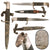 Original Imperial German WWI Carl Eickhorn Solingen Fighting Trench Knife with Double Squirrel Trademark and Steel Scabbard