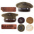Original U.S. 1920s & WWII USMC Visor Cap Lot - 1 1930s Visor and 1 WWII Visor with Cap Covers