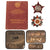 Original Soviet WWII Order of the Red Star and Order of the Patriotic War 2nd Class with Named Award Booklet – Fyodor V. Telegin, Sumy Partisan Association
