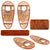 Original U.S. WWII 10th Mountain Division Matching Snowshoes by C.A. Lund - Dated 1945