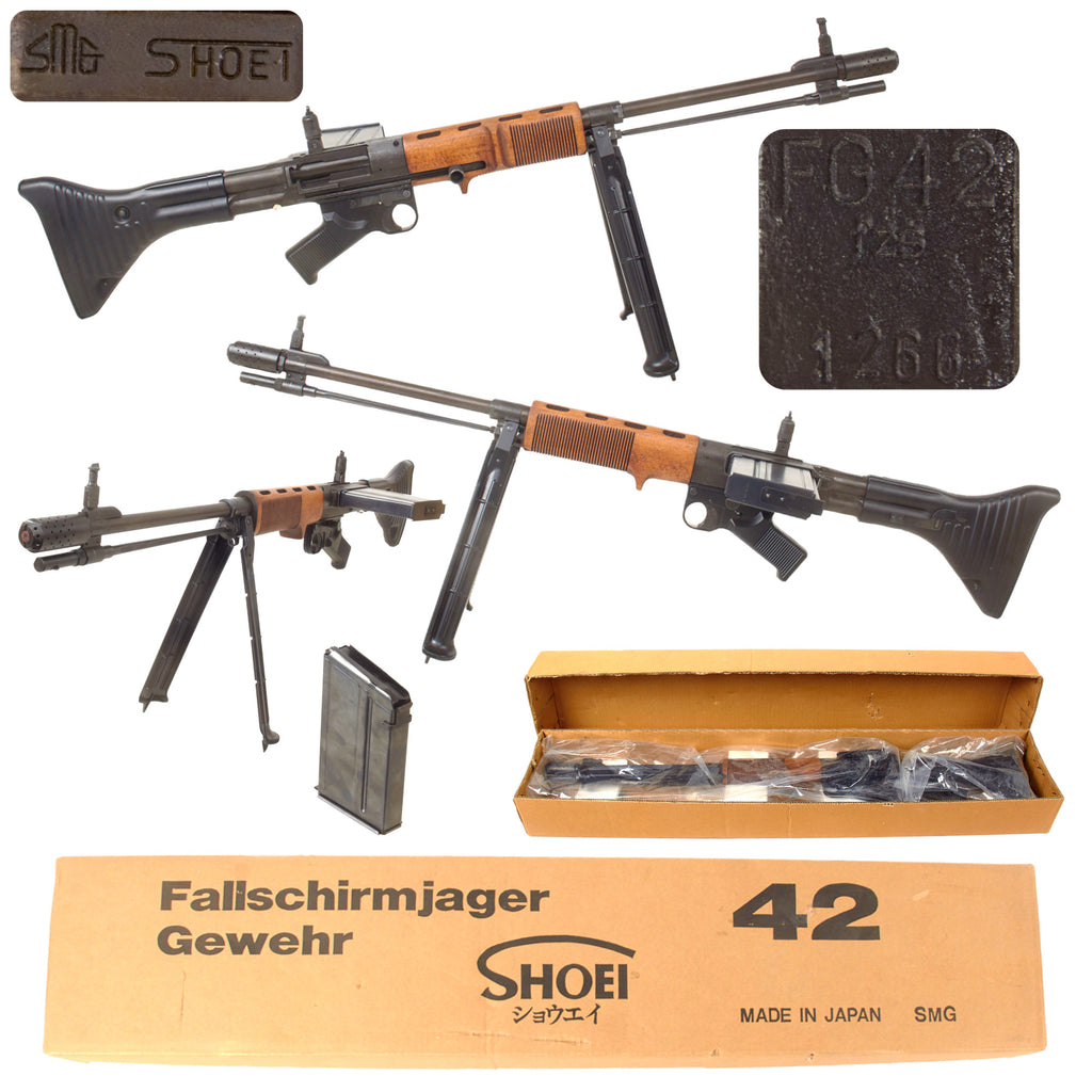German FG 42 Type I Museum Quality Replica Non-Firing Automatic Rifle by Shoei of Japan with Box & Magazine - Serial No 1266 Original Items