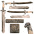 Original German WWII Miniature RAD Labor Corps M1937 Officer's Dagger by ALCOSO of Solingen with Scabbard Original Items