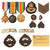 Original Canadian WWI Medal & Badge Group to Canadian Motor Machine Gunner Who Joined RAF at End of War - Wylie Burke Saunders