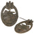 Original German WWII Bronze Panzer Assault Badge - Hollow-Back Unmarked