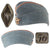 Original German WWII Gendarmerie Rural Police M38 Schiffchen Overseas Cap with Orange-Yellow Piping, Size 56
