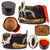 Original Imperial German WWI Prussian Hussars Regiment Officer Light Cavalry Bearskin Busby in Original Storage Box - Size 56 1/2