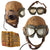 Original WWII German Luftwaffe LKP S101 Summer Pilot Flying Helmet with Avionics & Goggles Original Items