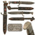 Original German WWII Late Pattern HJ Fahrtenmesser Knife by Rare Maker C.D. Schaaff of Solingen with Scabbard, RZM M7/56, Dated 1940