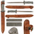 Original U.S. WWII Cut Down M1913 “Patton” Saber Fighting Knife by the Anderson Knife Company of Glendale, California with Leather Sheath