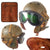 Original U.S. WWII M38 Tanker Helmet by Rawlings with M-1944 Goggles