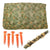 Original U.S. Korean War 1953 Dated Mitchell Pattern Camouflage Shelter Half with Poles & Pins