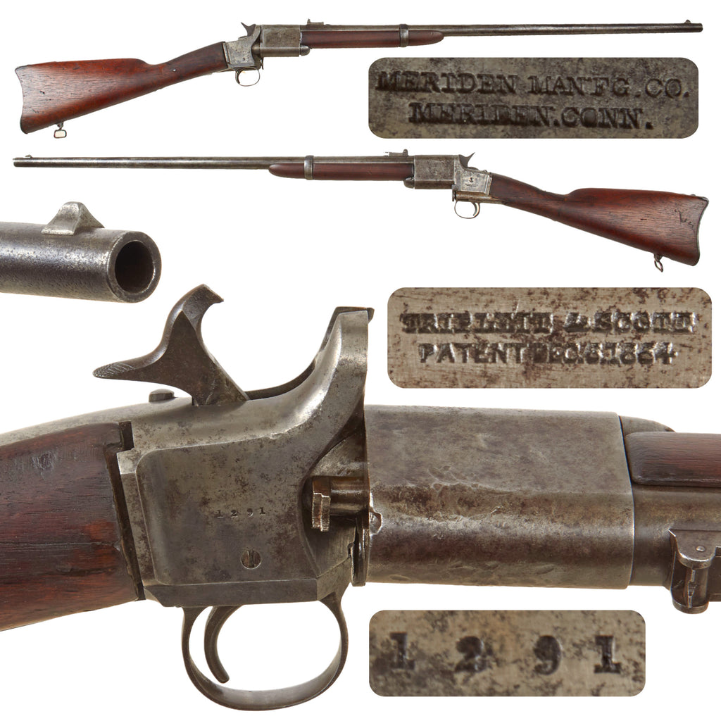 Original U.S. Civil War M1864 Triplett & Scott Kentucky Contract Repeating Rifle by Meriden Mfg. Co. - Serial 1291 Original Items