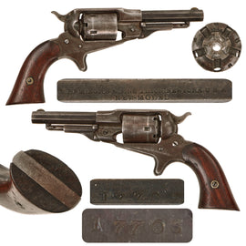 Original U.S. Civil War Era Remington New Model 1863 Pocket Revolver Factory Converted to .32 Rimfire - Serial 17706