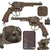 Original U.S. Civil War Era Belgian 11mm Lefaucheux Pinfire Double Action Belt Revolver with 5 1/2" Barrel, Circa 1860 Original Items