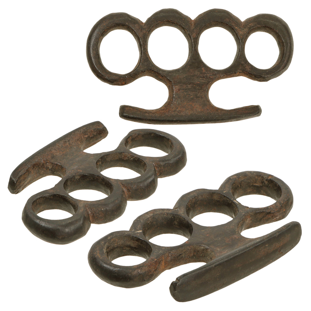 Original U.S. 1890s - WWI Era Iron Knuckle Dusters - One Item Original Items