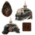Original German WWI Kingdom of Württemberg M1891 Silver Pioneer EM/NCO Pickelhaube Spiked Helmet with Original Cockades - Size 54 Original Items