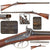 Original Belgian Double Barrel 16 Bore Percussion Fowling Piece by Auguste Francotte of Liège with 30 3/4" Barrels, Circa 1850s