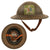 Original U.S. WWI British Made Mark I Doughboy Helmet with Museum Quality Post War Painted Insignia - Supply Company, 5th Marines, 2nd Division
