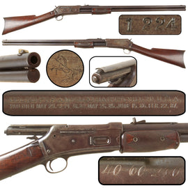 Original U.S. Colt Large Frame “Express” Lightning .40-60-260 Pump Action Rifle with 28" Round Barrel, Serial No. 1224, Made in 1888