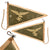 Original German WWII Luftwaffe Officer Rigid Fahrzeug Stabsflagge Vehicle Fender Pennant with Early Eagle, 7 1/2" x 12" Original Items