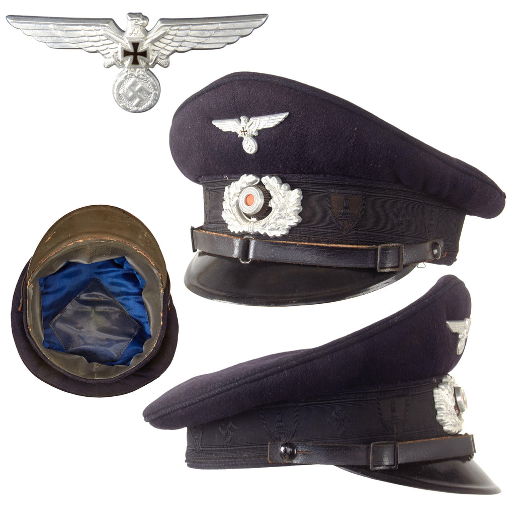Original German WWII Soldatenbund and Kyffhäuserbund Veterans Association Schirmmütze Visor Cap Original Items