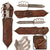 Original U.S. WWII Aluminum Handle Knuckle Knife with M1918 Style Handle & Intricate Custom Sheath Original Items