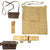 Original British WWI Field Gear Equipment Lot with Highland Regiment Kilt Apron, Vickers Machine Gun Clinometer Sight Case, P-08 Belt and P-08 Bayonet Frog