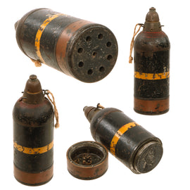 Original Japanese WWII Type 89 Knee Mortar 50mm Grenade Discharger Inert Round - Dated 1942