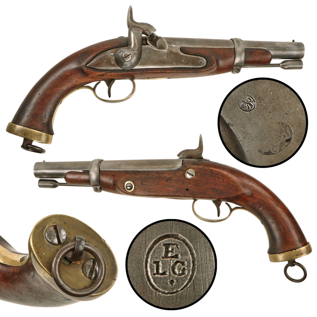 Original 19th Century Belgian Liège Dragoon Pistol for the Ottoman Empire, Percussion Converted, Circa 1830