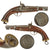 Original 19th Century Belgian Liège Dragoon Pistol for the Ottoman Empire, Percussion Converted, Circa 1830