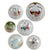 Original Japanese WWII Imperial Japan Various Branches and Styles of Sake Cups - 6 Cups Total
