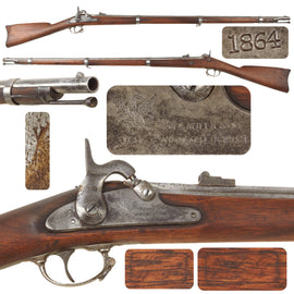 Original U.S. Civil War Model 1861 Contract Rifle Musket by William Muir & Co., 1864 Dated, Shortened Barrel