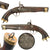 Original British East India Company Model 1843 .65 Caliber Percussion Dragoon Pistol with New Series Side Lock, Trapped Swivel Ramrod, and EIC Rampant Lion, Circa 1850