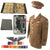Original U.S. WWII CBI AAF Technical Sergeant Uniform Group with Indian-Made Wings, Visor Cap, and Binder of Research with Photo of Soldier in this Uniform - Eugene E. Kowalski