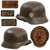 Original German WWII Heer Army M40 Single Decal Steel Helmet with 1940 Dated 55cm Liner and Chinstrap - Stamped SE62