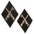 Original German WWII Waffen-SS Armorer NCO Sleeve Diamond Trade Badge with Crossed MG 13 and K98k