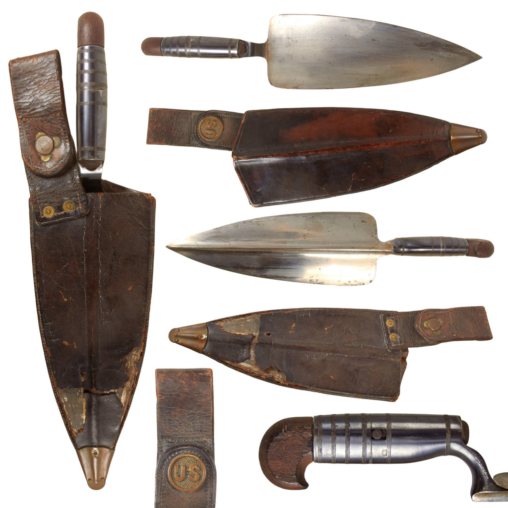 Original U.S. Springfield Trapdoor Model 1873 Trowel Bayonet with Handle and Scabbard